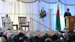 Pope Francis meets with authorities in Antananarivo, Madagascar Sept. 7, 2019. / Vatican Media