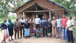 Bishop Lagho with parishioners of Soroko Mission Stations in Witu Zone of St. Joseph Freinademetz Parish Witu-Kipini. Credit: Moses Mpuria