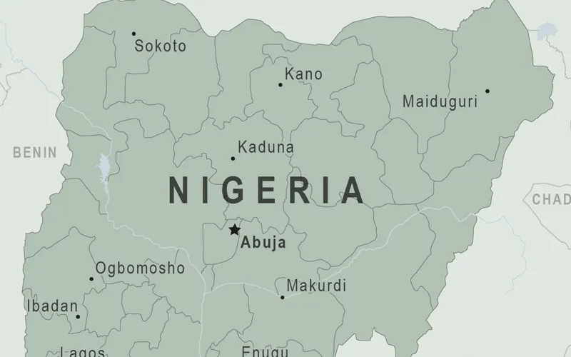 Map of the Federal Republic of Nigeria / Nigeria