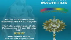 A poster announcing the three-day national prayer for Mauritius/Credit: Diocese of Port-Louis