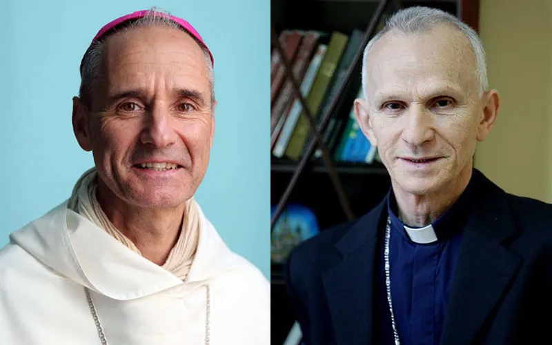 Archbishop-elect Jean-Paul Vesco (left) and Archbishop emeritus Paul Jacques Marie Desfarges. Credit: Courtesy Photo
