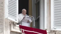 Pope Francis delivers his Angelus reflection from the Apostolic Palace in Vatican City on March 26, 2023. | Vatican Media