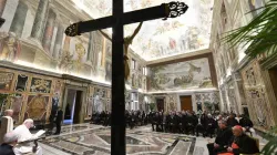 Pope Francis addressing members of the Claretianum Institute of the Theology of the Consecrated Life at the Vatican, Nov. 7, 2022 | Vatican Media