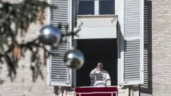 Pope Francis delivers his Angelus message on Dec. 10, 2023. | Credit: Vatican Media