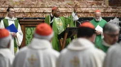 Cardinal Fridolin Ambongo Besungu, OFM Cap., was the main celebrant of a Mass in St. Peter’s Basilica for synod participants on Oct. 13. | Credit: Vatican Media
