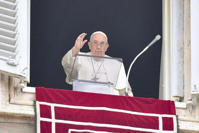 Pope Francis delivers the Angelus address for the Solemnity of the Epiphany on Jan. 6, 2023. | Vatican Media