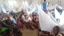 Displaced Nigerians camped near St. Francis Xavier Parish in Agagbe, Nigeria, in 2022. | Courtesy of Adakole Daniel