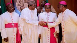 President Buhari with Catholic Bishops in Nigeria