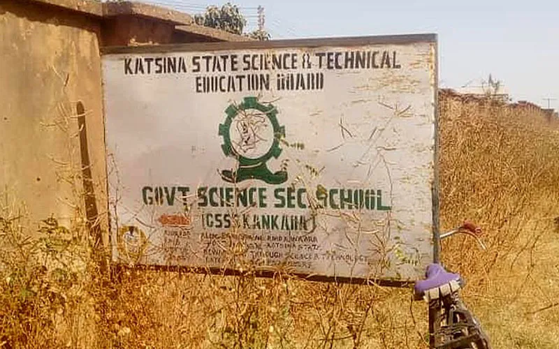 Government Science Secondary School in the north-western Katsina state where some 300 students were kidnaped Friday, December 11, 2020.