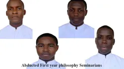 The four first-year philosophy seminarians who were abducted from the Good Shepherd Major Seminary in Nigeria's Kaduna State on the night of January 8, 2020 / Good Shepherd Major Seminary, Kaduna, Nigeria