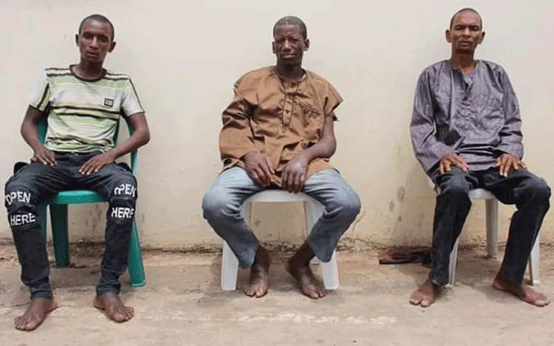 Photos of the 3 suspects nabbed, and currently in Police custody in Nigeria.