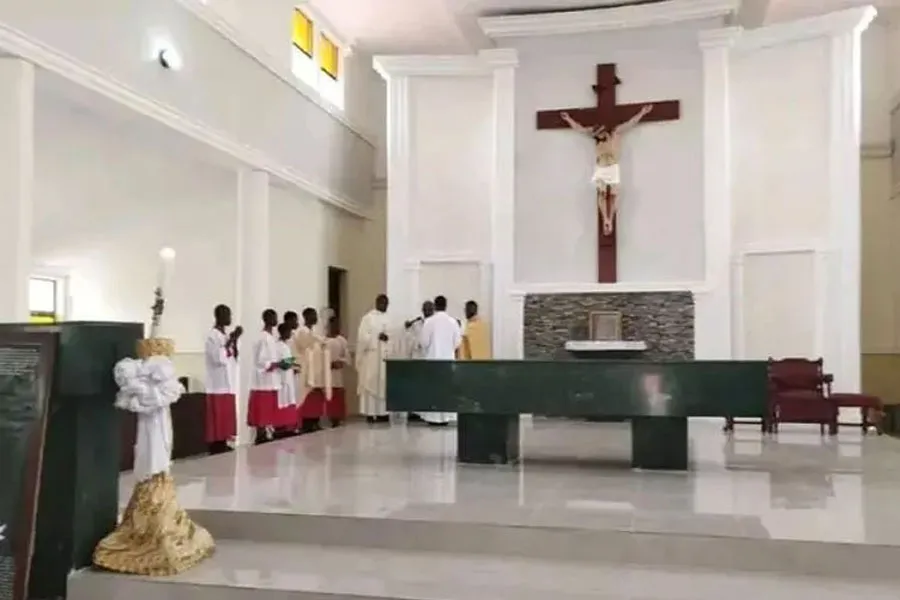 Easter Sunday Mass at St. Francis Xavier Owo Catholic Parish of Ondo Diocese in Nigeria. Credit: Ondo Diocese