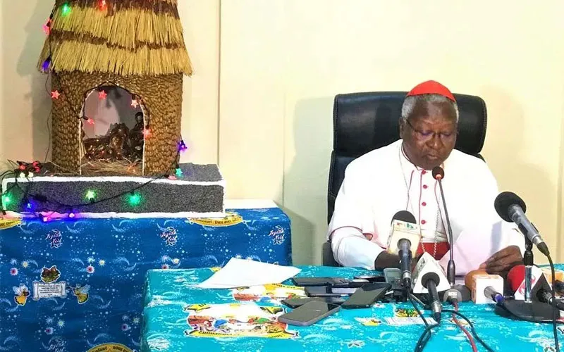 Philippe Cardinal Ouédraogo, delivering his Christmas 2022 and New Year 2023 Message. Credit: Courtesy Photo