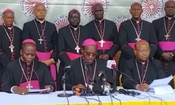 A screenshot of members of the Kenya Conference of Catholic Bishops (KCCB) during a press conference. Credit: KCCB