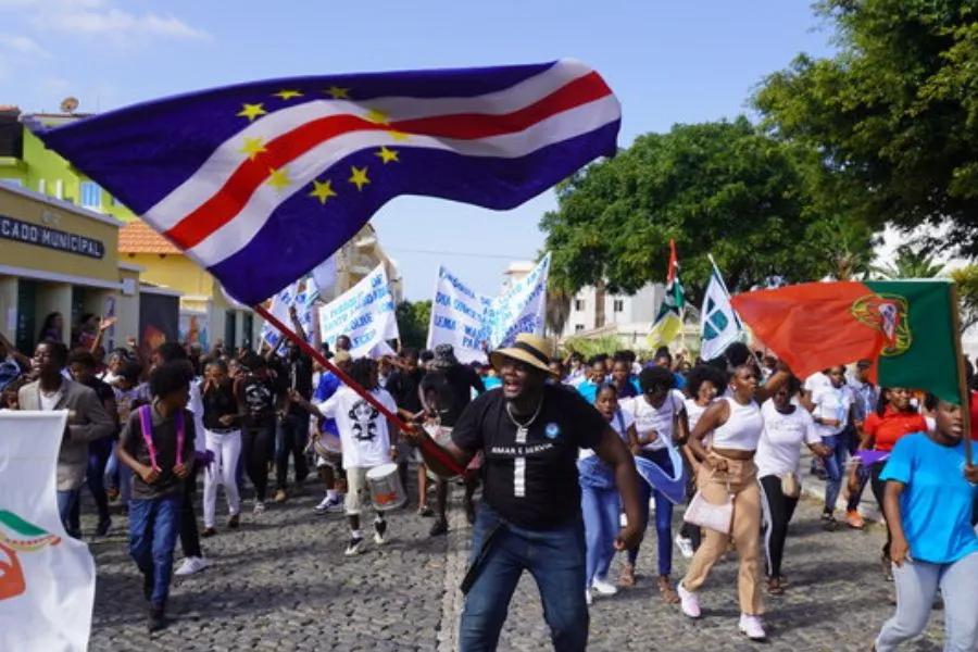 Catholic Youths in Cape Verde at the World Youth Day in Lisbon, Portugal. Credit: Diocese of Santiago