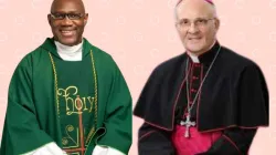 Archbishop Alfred Xuereb (right), appointed Apostolic Nuncio to Morocco and Mons. Anselm Pendo Lawani (left), appointed Bishop for the Catholic Diocese of Ilorin in Nigeria. Credit: Catholic Broadcast Nigeria/Vatican Media