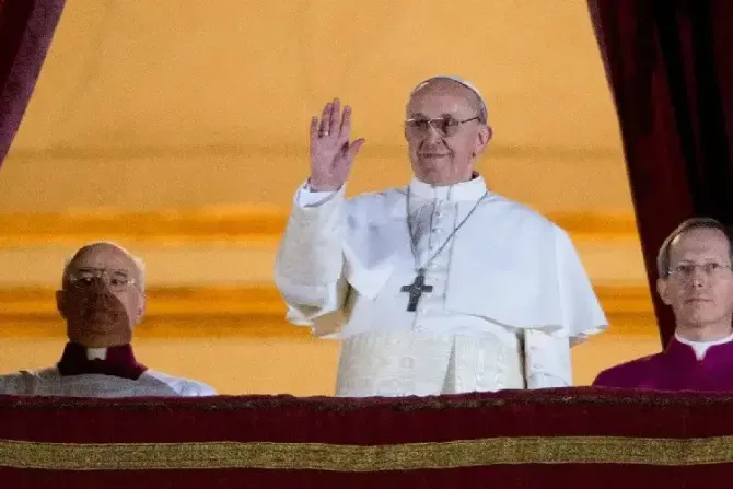 Cardinal Jorge Bergoglio was elected pope on March 13, 2013. | Vatican Media