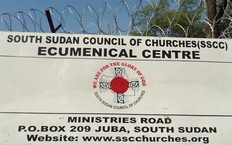 Sign Post of the Juba-based South Sudan Council of Churches, seven-member ecumenical body with a strong legacy of peacebuilding, reconciliation and advocacy / ACI Africa