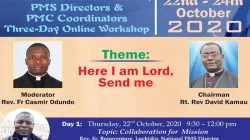 A poster announcing the three-day online workshop for pastoral agents in Kenya. / Kenya Conference of Catholic Bishops (KCCB).