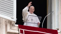 Pope Francis gives the Angelus address, June 6, 2021./ Credit: Vatican Media/CNA.