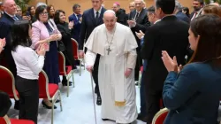Pope Francis meets participants in the Ethics of Healthcare Management seminar on Nov. 30, 2023. | Credit: Vatican Media