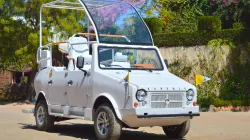 Popemobile made in Madagascar for Pope Francis by the company Karenjy / Twitter.com/KarenjyOfficial