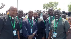 Section of Jesuits who had private meeting with Pope Francis at the Apostolic Nunciature in Juba, South Sudan