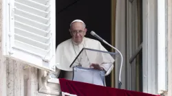 Pope Francis delivers the Regina Coeli address in St. Peter's Square, May 29, 2022. Vatican Media