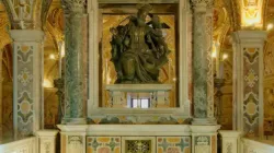 The statue of St. Matthew above the crypt altar beneath the cathedral of Salerno, Italy. | Credit: Berthold Werner/Wikimedia Commons