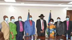 Members of the All Africa Conference of Churches (AACC) with South Sudan President Salva Kiir. / ACI Africa