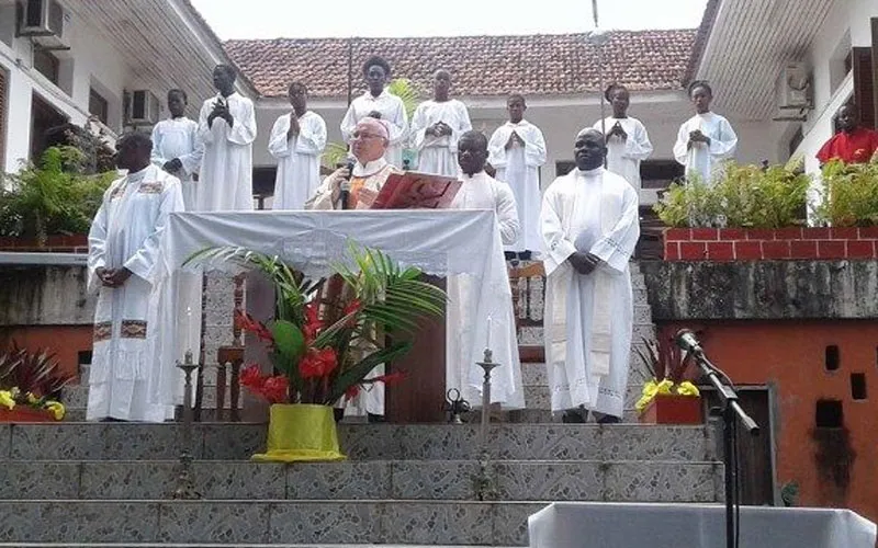 Holy Mass celebrated in Sao Tomé and Principe. Credit: Vatican Media