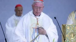 Cardinal Jean-Claude Hollerich celebrates Mass at the International Eucharistic Congress in Budapest, Hungary, Sept. 10, 2021. | Daniel Ibáñez/CNA.