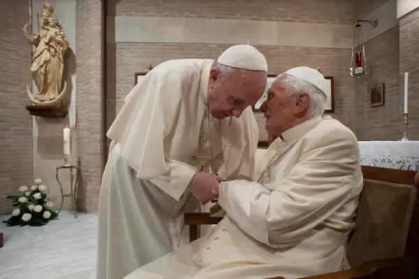 Pope Francis Visits Benedict XVI Ahead of Pope Emeritus’ 95th Birthday