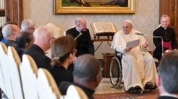 Pope Francis meets with members of the Anglican-Roman Catholic International Dialogue Commission (ARCIC) at the Vatican, May 13, 2022. Vatican Media.