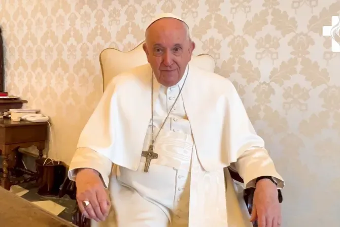A screenshot from Pope Francis' May 4 video message to young people attending World Youth Day 2023 in Lisbon, Portugal. | Vatican Media