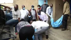 Body bags containing two of the three people, including a Seminarian who were found dead at a house in Nairobi, Kenya / Nairobi News