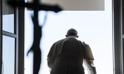 Pope Francis prayed for peace in the Holy Land at the end of his Angelus address on Jan. 29, 2023. / Vatican Media