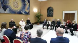 Pope Francis meets with representatives of DIALOP, Transversal Dialogue Project, an association of European leftist politicians and academics that seeks to bridge Catholic social teaching and Marxist theory, on Jan. 10, 2024, at the Vatican. | Credit: Vatican Media