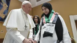 Pope Francis met with relatives of Palestinians living in Gaza on Wed., Nov. 22, 2023. | Credit: Vatican Media