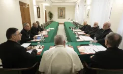 The Council of Cardinals meets with Pope Francis on Feb. 21, 2022. | Vatican Media.