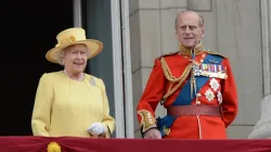 Queen Elizabeth II and the Duke of Edinburgh attend the Trooping of the Colour in London, England, June 16, 2012./ Catchlight Media/Featureflash via Shutterstock.