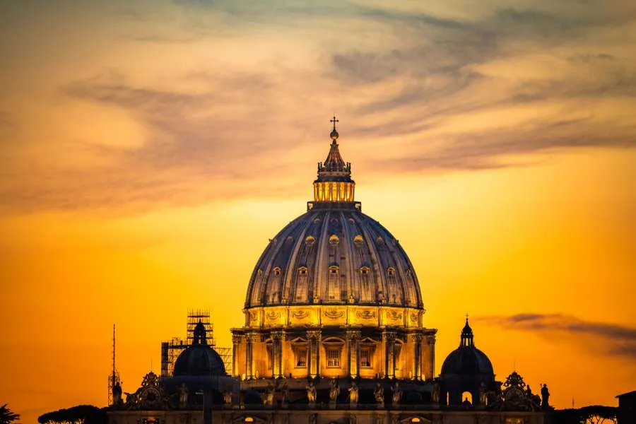 Vatican at sunset. Via Shutterstock.