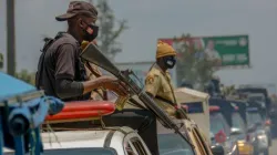 Nigerian security operatives during a military operation. / Oluwafemi Dawodu/Shutterstock