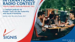 Poster announcing SIGNIS youth competition on podcast. / SIGNIS World Radio