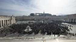 The crowd in St. Peter's Square for the pope's Angelus address on Jan. 14, 2024. / Credit: Vatican Media