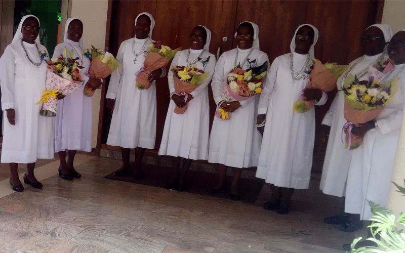 Eight Sisters of the Handmaids of Divine Redeemer (HDR), Accra Congregation who celebrated their Ruby and Silver Jubilees at the Mary Mother of Good Counsel Parish, Airport West, Accra on Tuesday, September 8, 2020. / ACI Africa