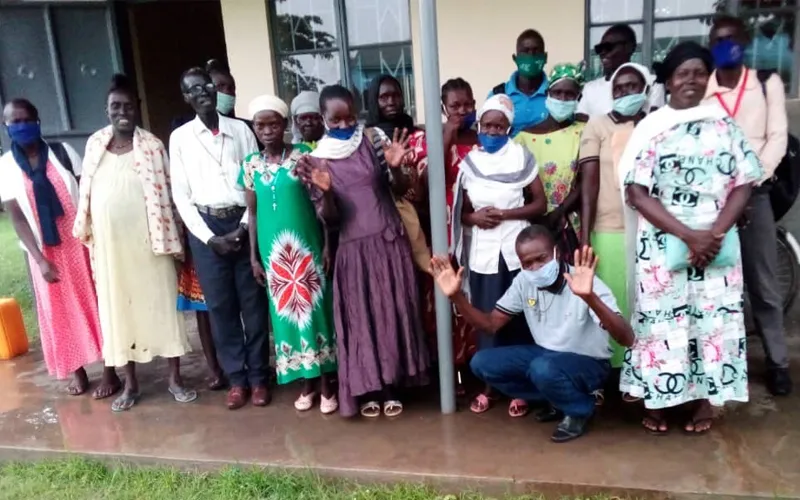 A group photo of participants who attended the training session on psychosocial support skills to control the abuse of drugs among the young people in South Sudan's Yei Diocese. Credit: ACI Africa