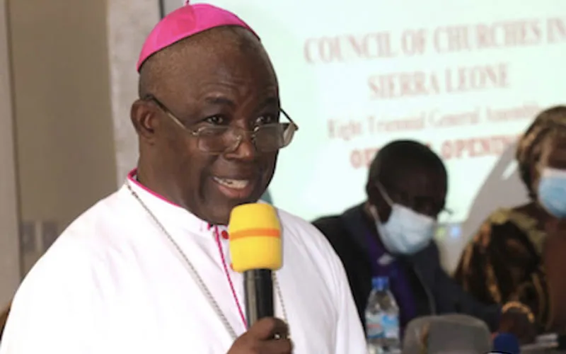Archbishop Edward Tamba Charles of Sierra Leone's Freetown Archdiocese. Credit: SwitSalone.com