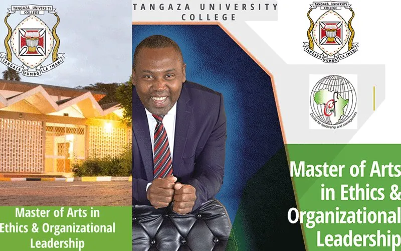 Poster of the new Masters of Arts (MA) in Ethics and Organizational Leadership program to be offered the Kenya-based Tangaza University College (TUC). / Tangaza University College (TUC)
