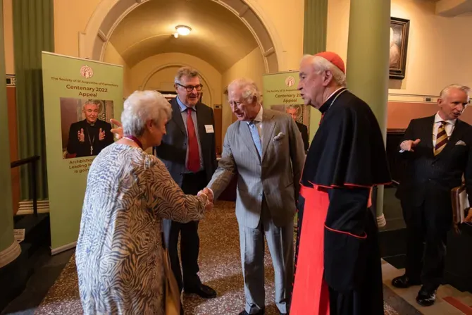 Then, Prince Charles attends the Society of St. Augustine of Canterbury centenary reception at Archbishop’s House, Westminster, England, May 10, 2022. | Mazur/cbcew.org.uk.